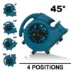 XPOWER P-450AT Freshen Aire 1/3 HP Scented Air Mover with Timer & Power Outlets