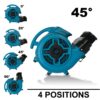 XPOWER P-815I 1 HP Sealed Motor Inflatable Advertising Air Mover, Blower, Fan