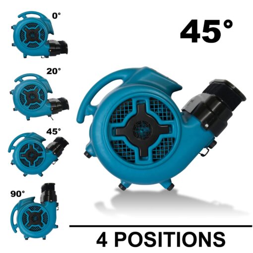 XPOWER P-815I 1 HP Sealed Motor Inflatable Advertising Air Mover, Blower, Fan