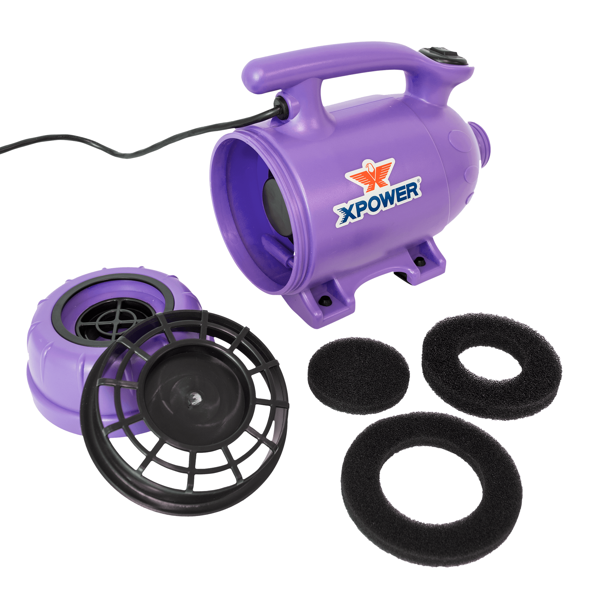 XPOWER B-2 Pro at Home 2 HP Dog Grooming 2-in-1 Force Pet Dryer & Vacuum