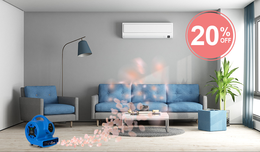 scented ionizer air mover